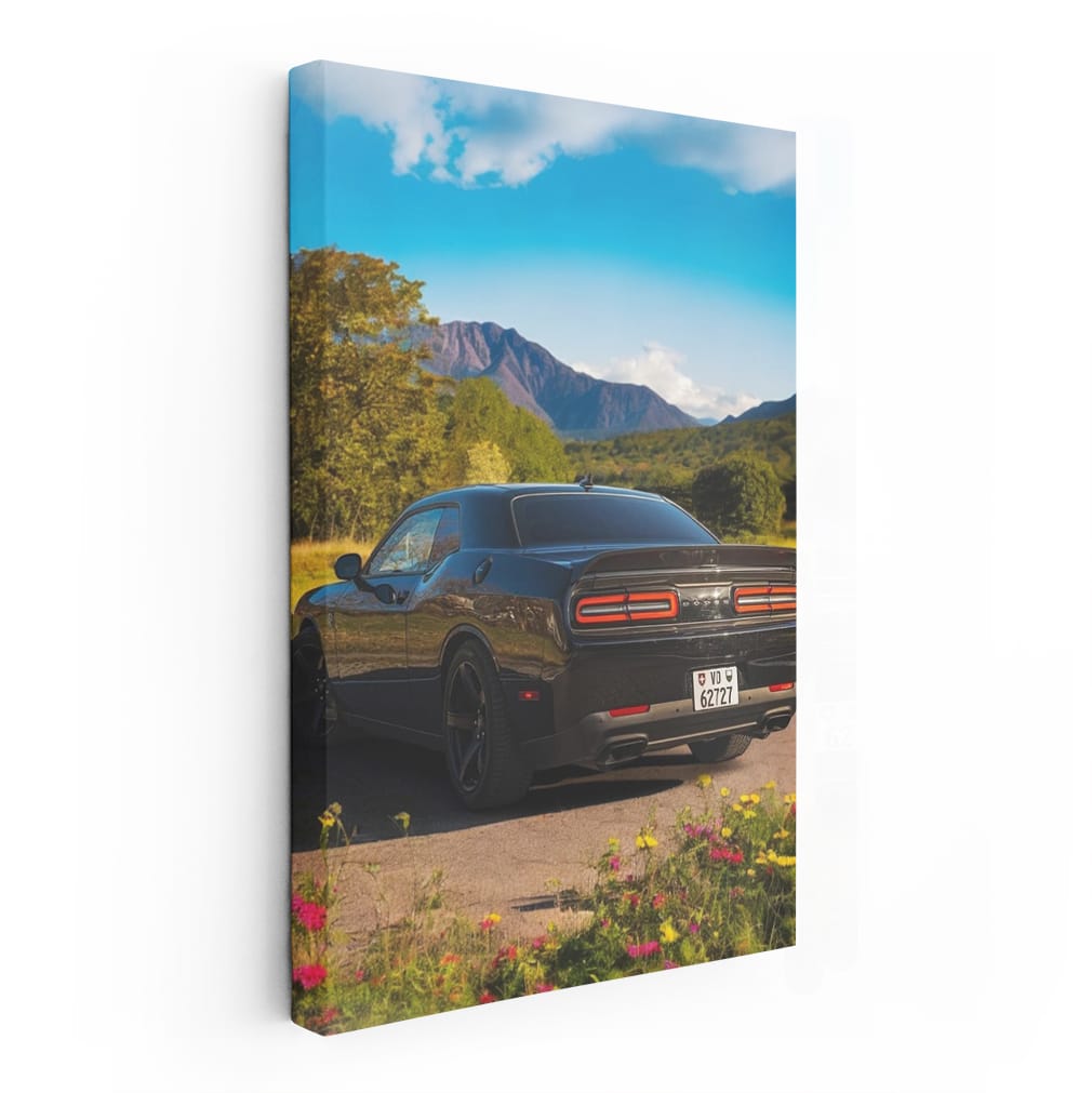 Dodge in Flourishing Garden - Vintage Elegance