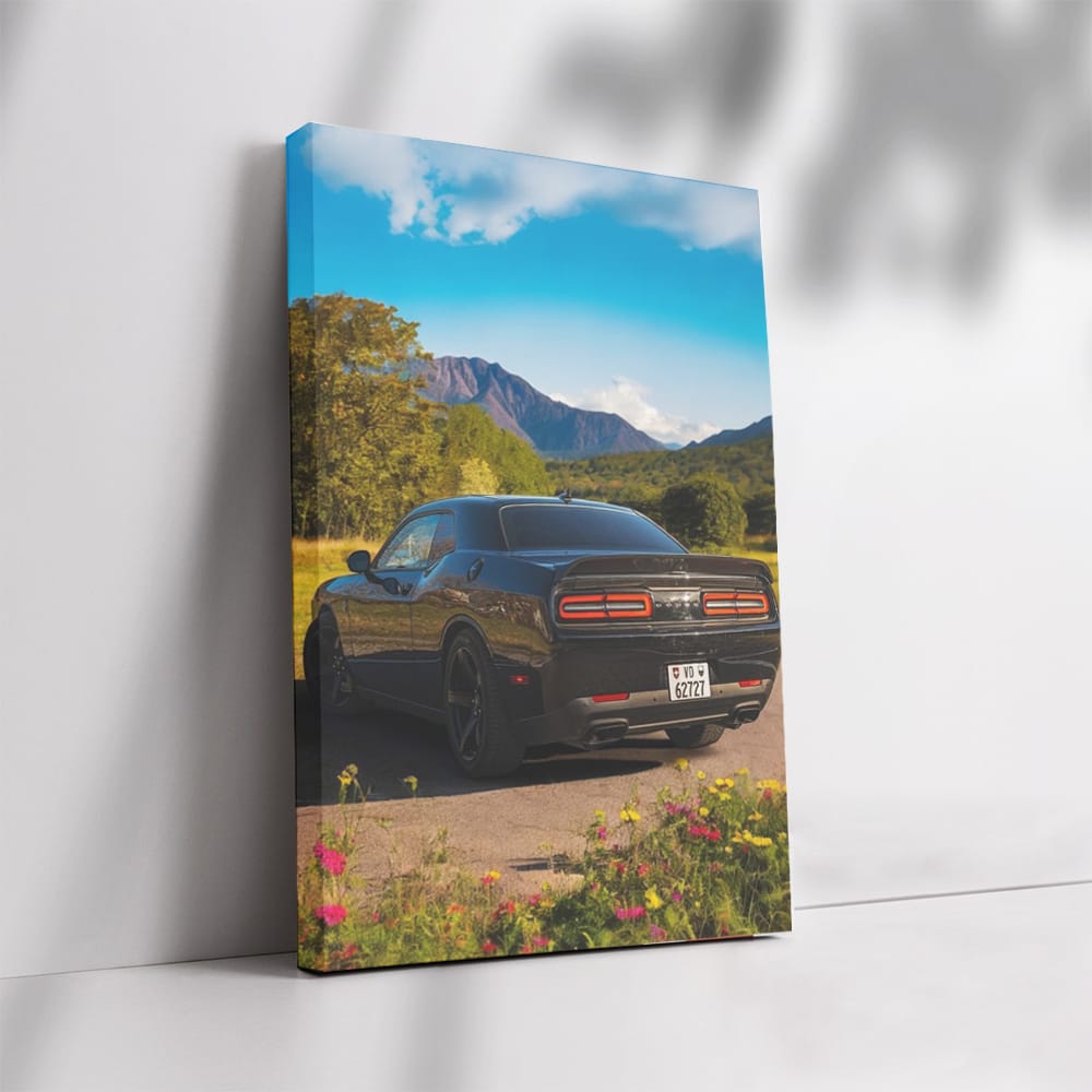 Dodge in Flourishing Garden - Vintage Elegance