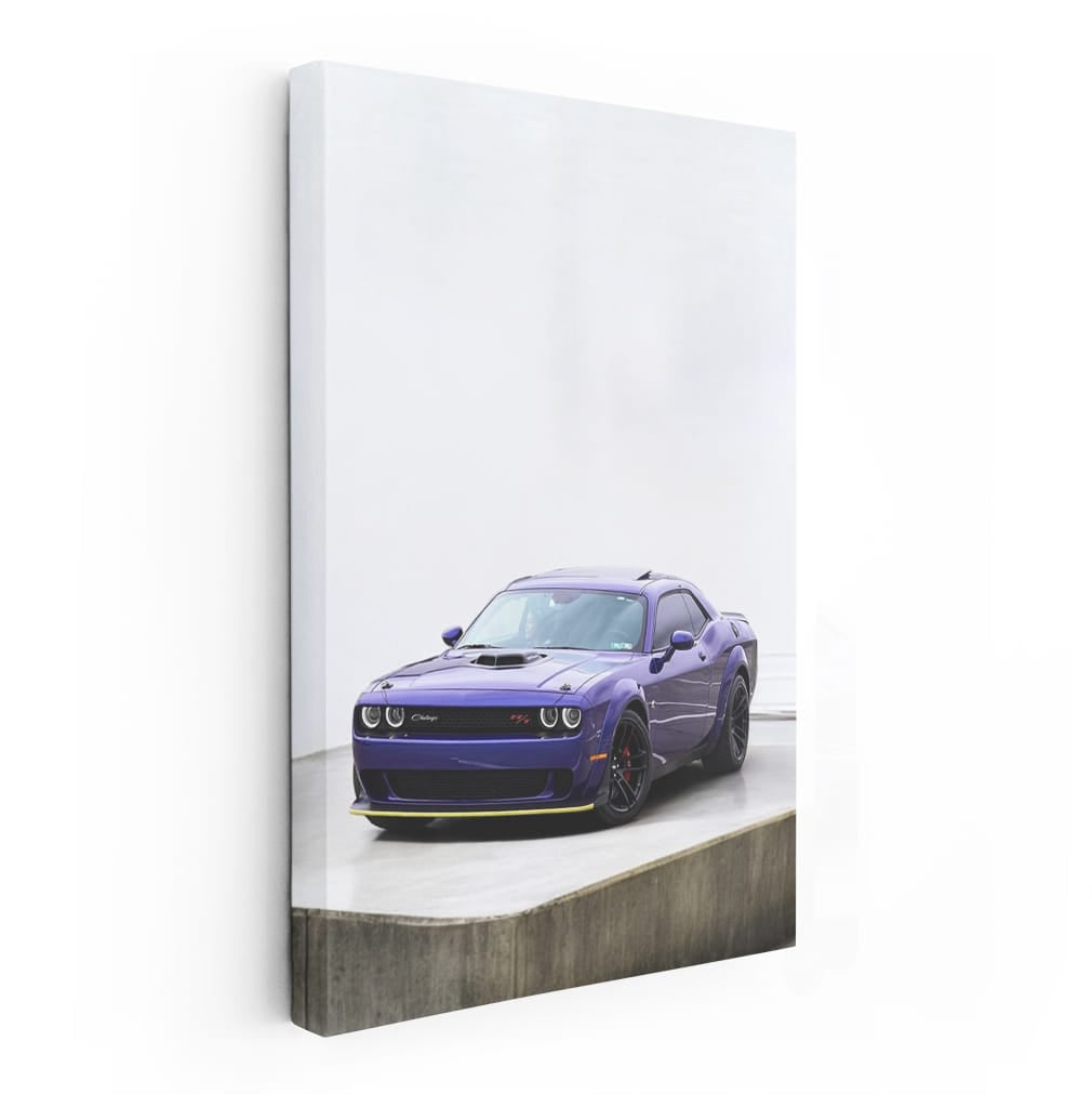 Purple Dodge Parking Perfection - Bold and Stylish