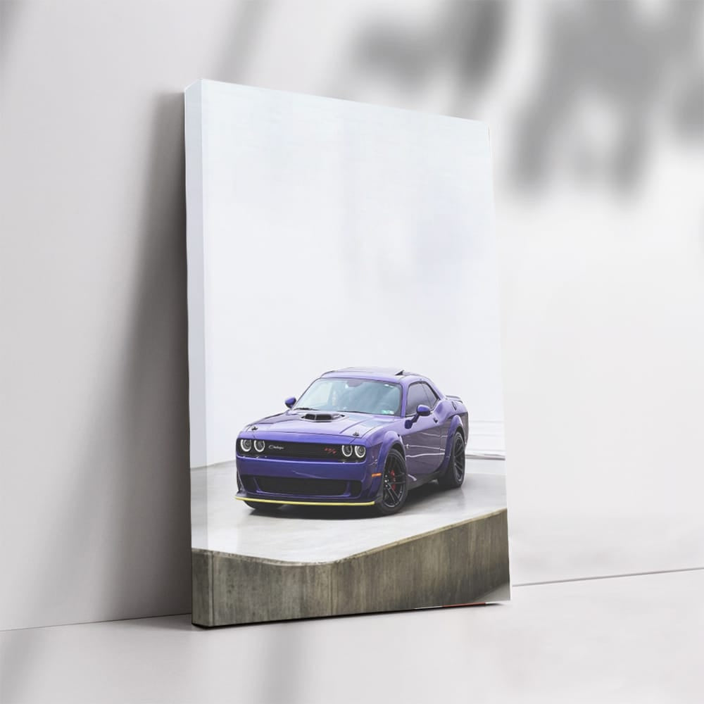 Purple Dodge Parking Perfection - Bold and Stylish