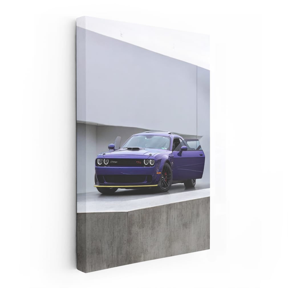 Dodge Purple Parking - Sleek and Stylish Ride