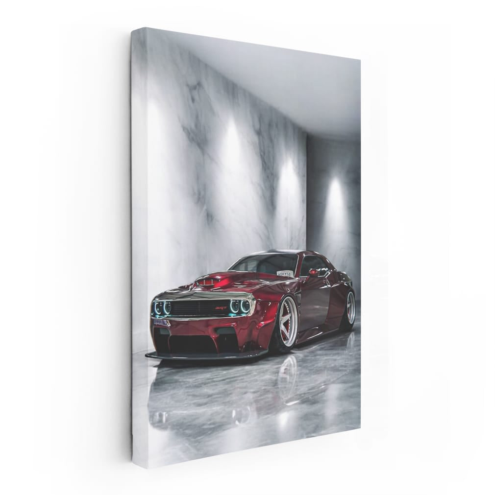 Red Dodge Marble - Sleek, Bold, and Powerful Design