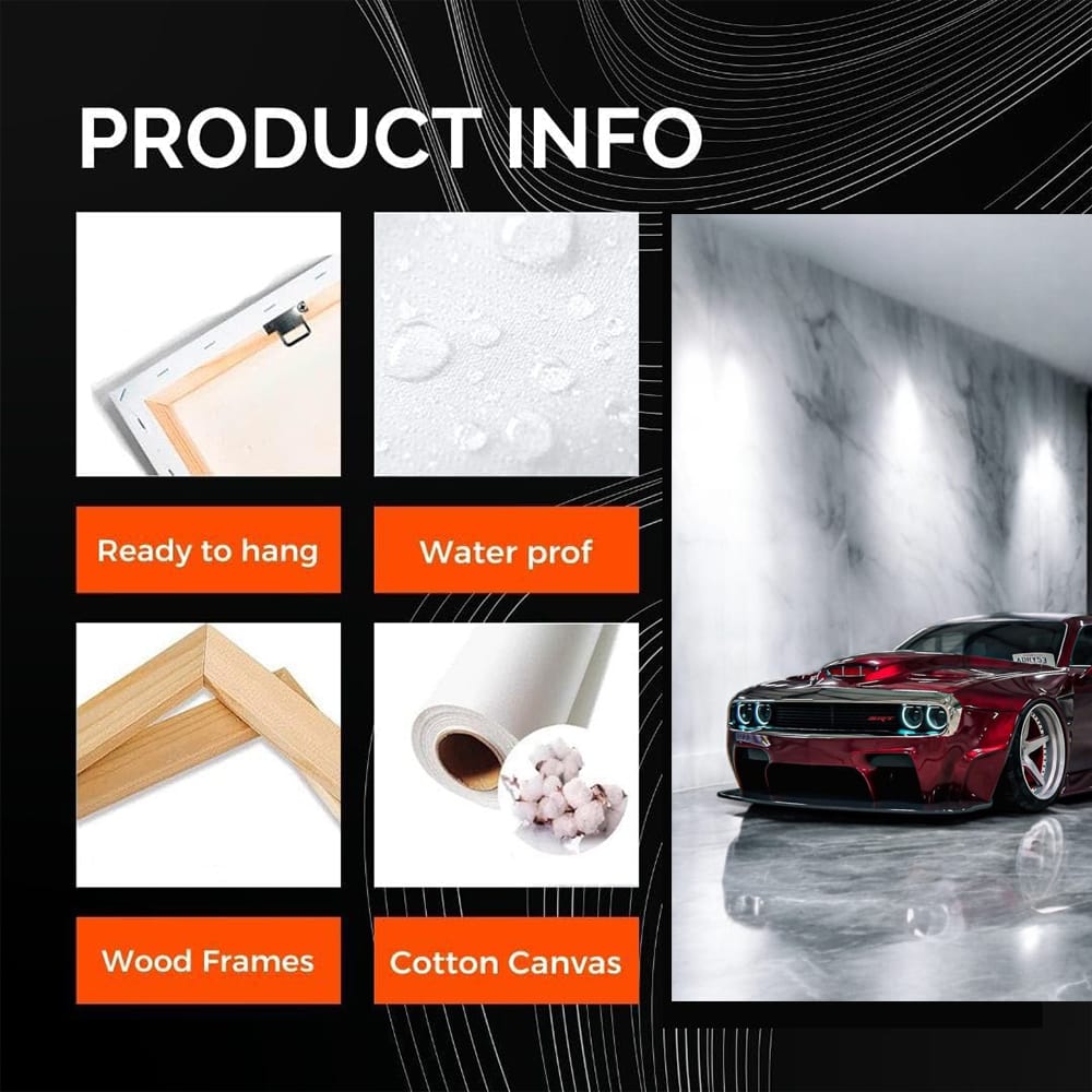 Red Dodge Marble - Sleek, Bold, and Powerful Design