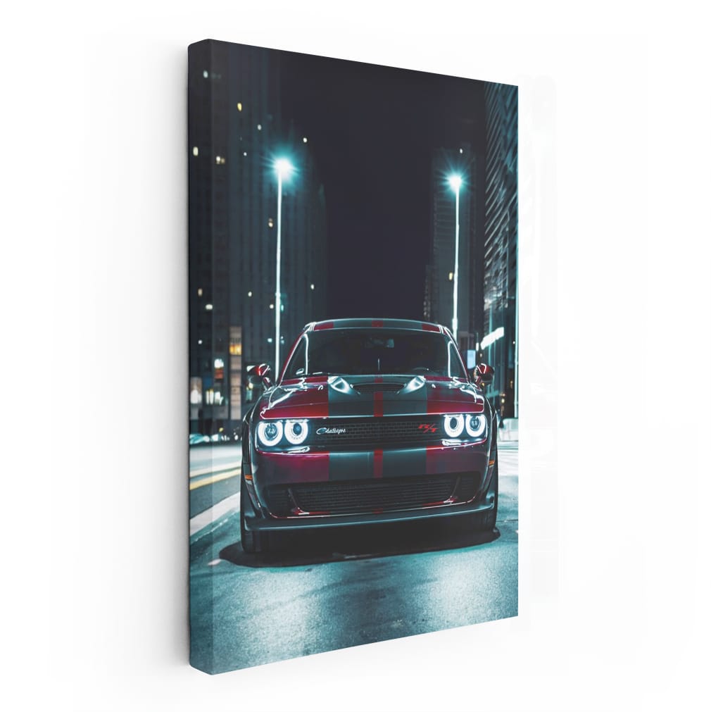 Nighttime Journey on Dodge Road - Power and Elegance