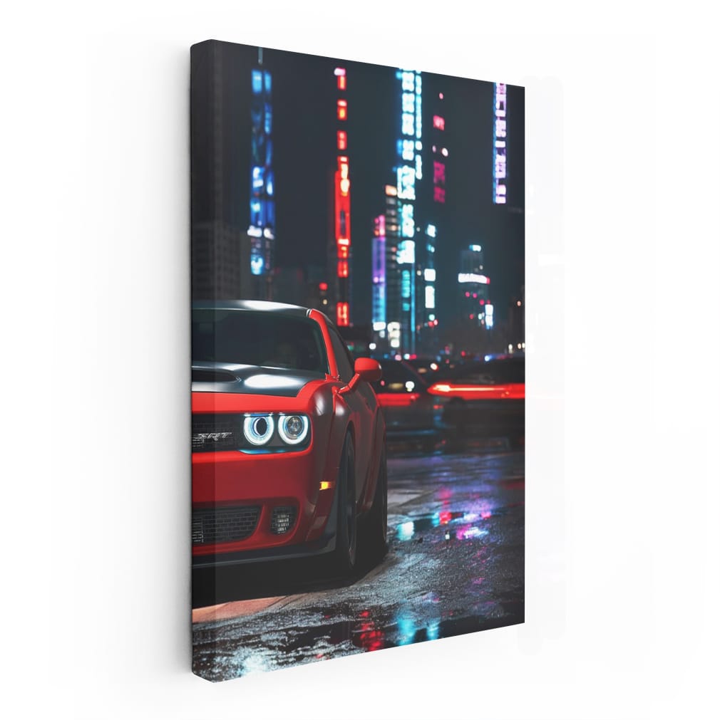 Nighttime Drive on Dodge Road - Thrill in Motion