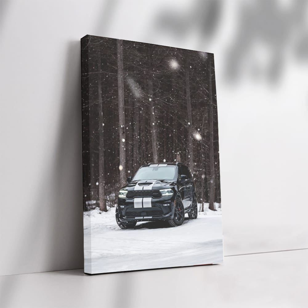 Dodge Durango Black in Snow - Rugged and Reliable Adventure