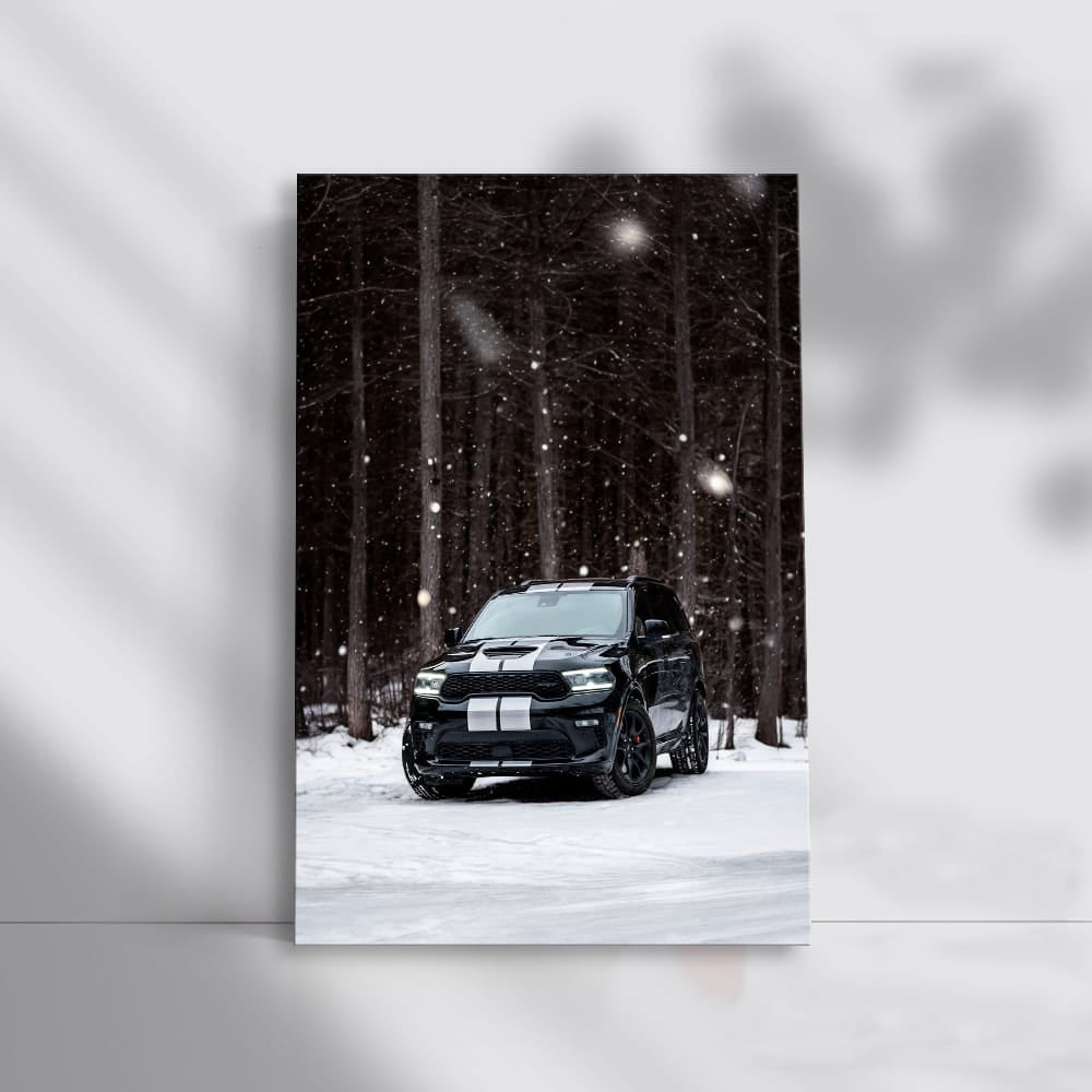 Dodge Durango Black in Snow - Rugged and Reliable Adventure