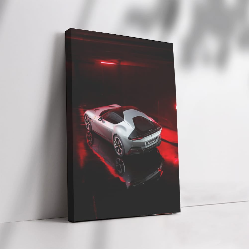 Ferrari 12 Cylinders in Red Rays - Legacy of Speed