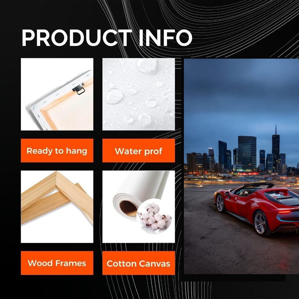 Ferrari 296 GTS in Urban Setting - Sleek and Fast Machine