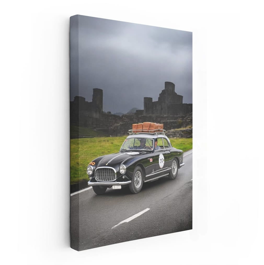 Vintage Ferrari in Scenic Nature - Timeless Elegance