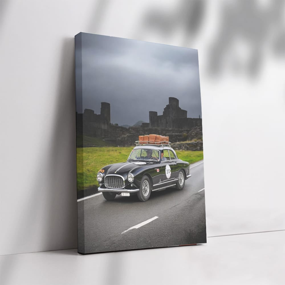 Vintage Ferrari in Scenic Nature - Timeless Elegance