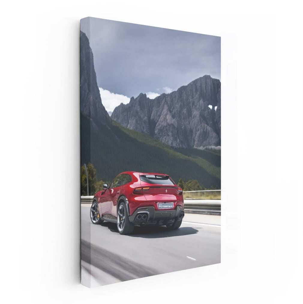 Ferrari in Majestic Mountains - Ultimate Performance