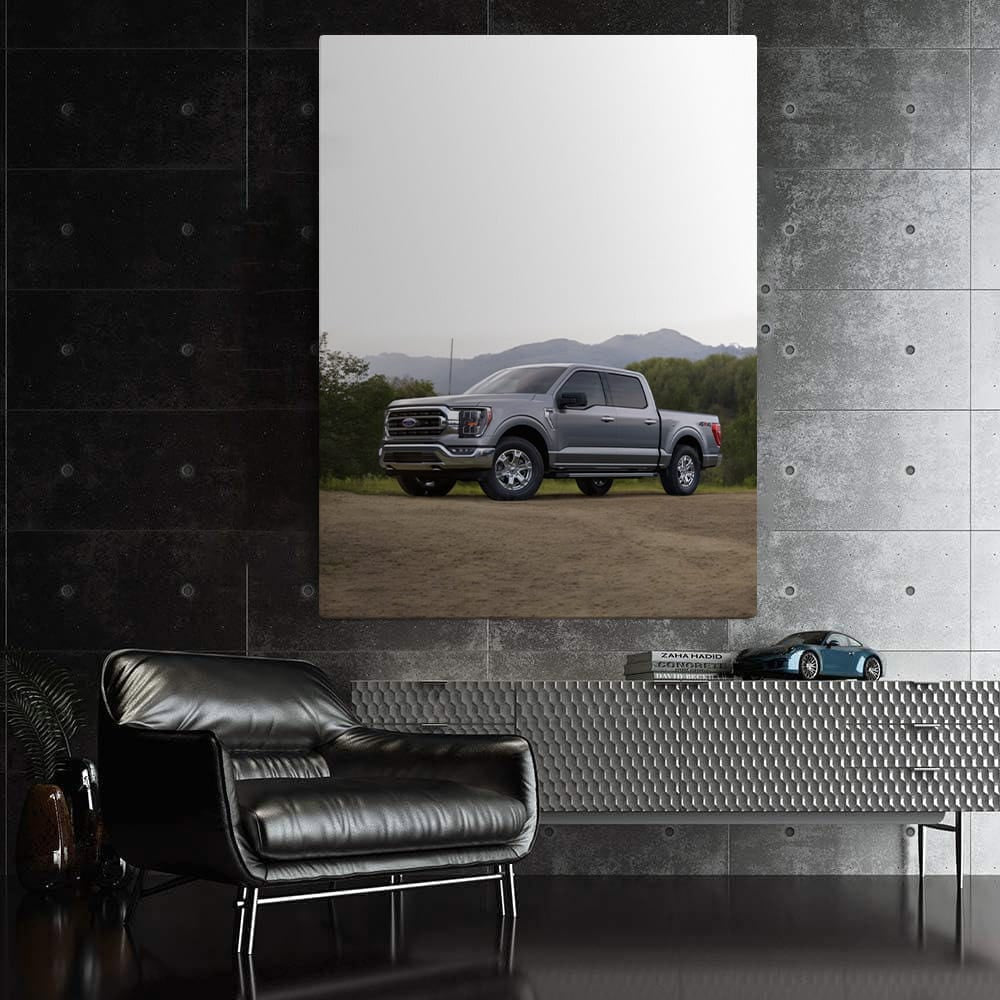 Ford F-Series on Dusty Road with Bright Sky, Built to Last