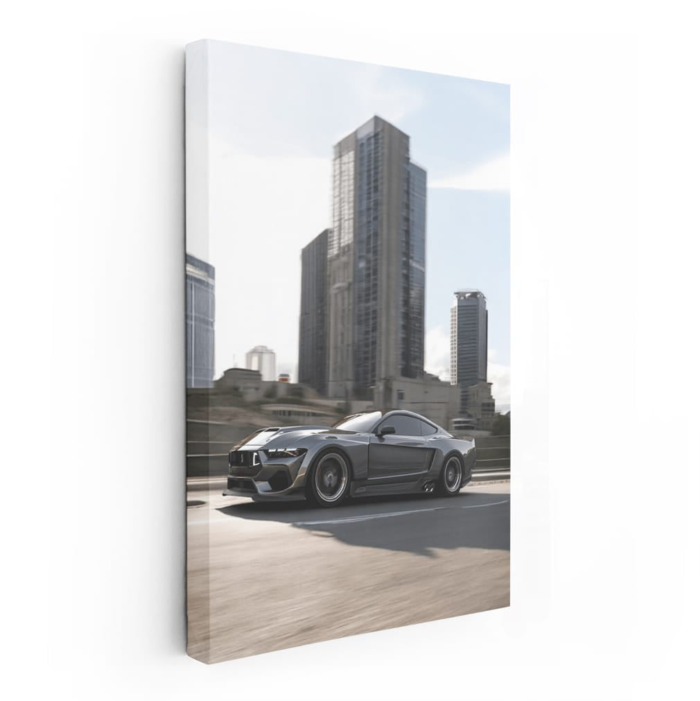 Ford Mustang Shelby GT500 in Urban Setting - Power Unleashed