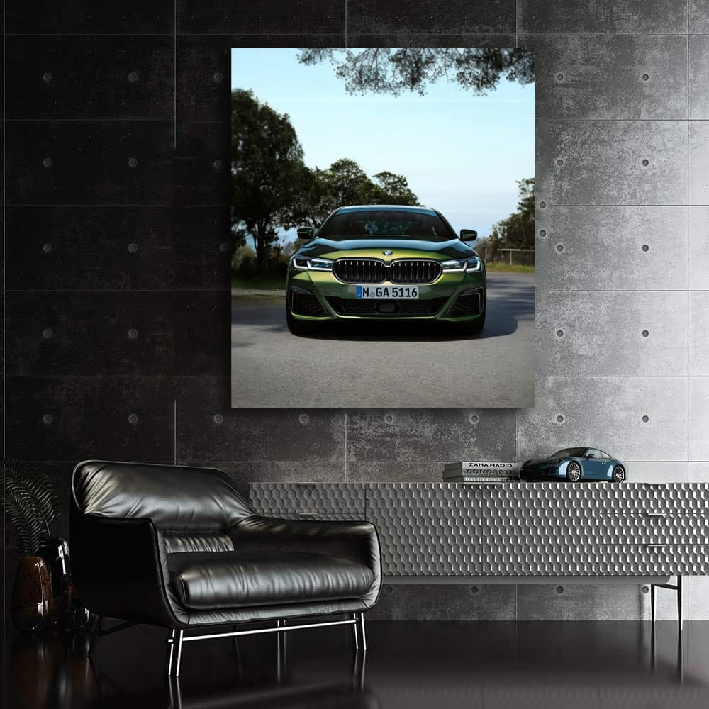 BMW M550i in Vibrant Green - Speed Meets Elegance