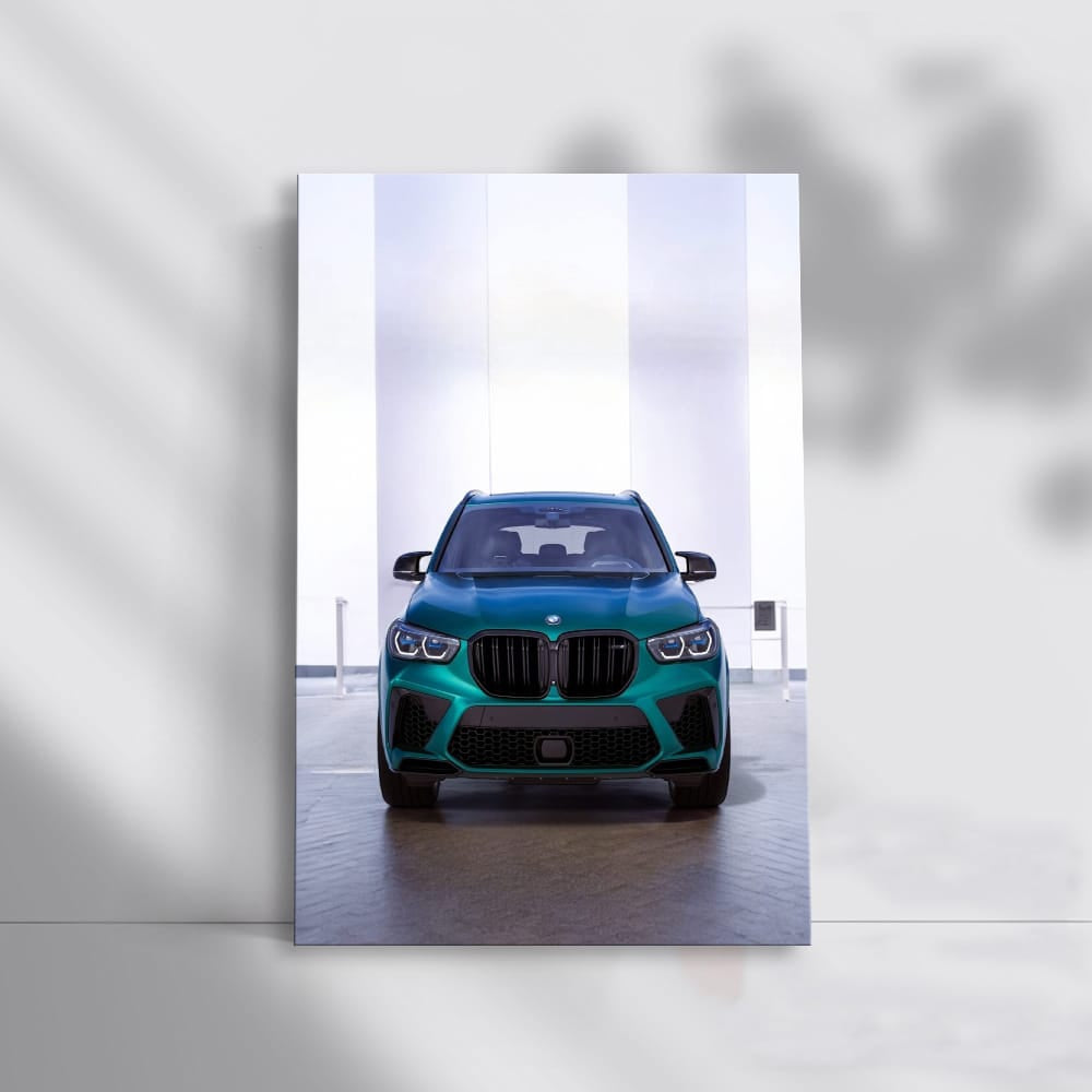 Green BMW X5 Face - Sleek and Stylish Drive