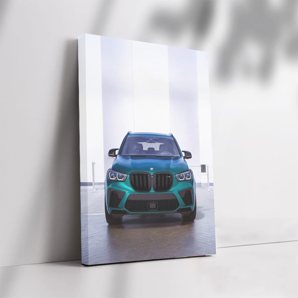 Green BMW X5 Face - Sleek and Stylish Drive