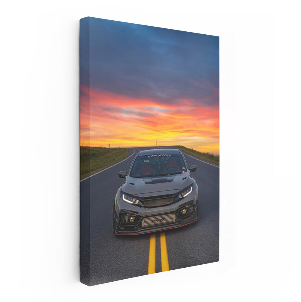 Sunset Grey Honda Civic - Sleek and Stylish Ride