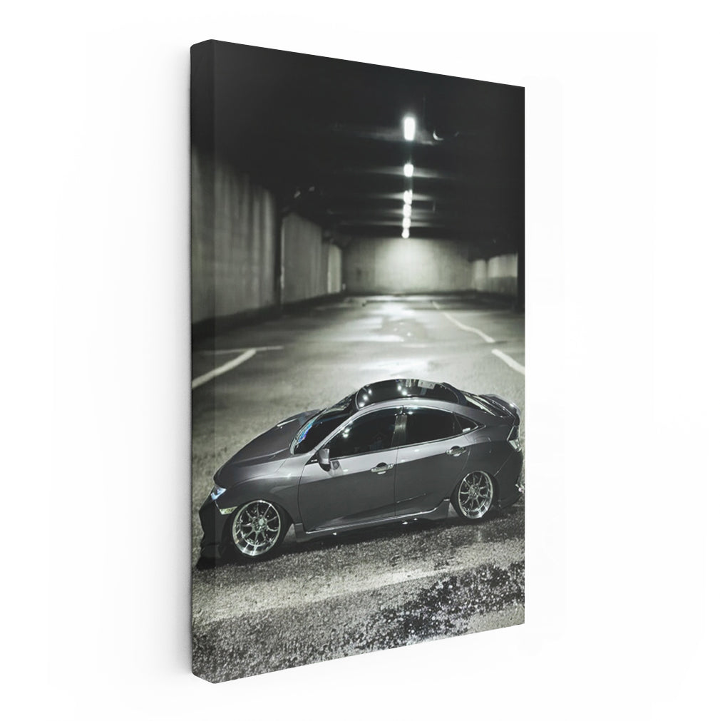 Silver Honda Civic in Parking - Stylish and Reliable