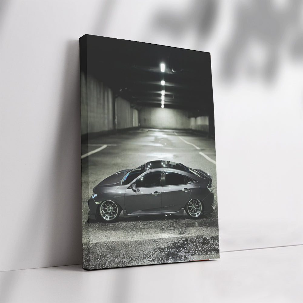 Silver Honda Civic in Parking - Stylish and Reliable