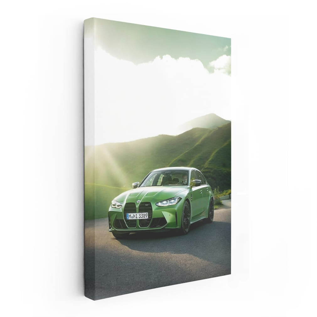 Vibrant Green BMW M3 G80 Conquers Mountain Roads - Dynamic Power