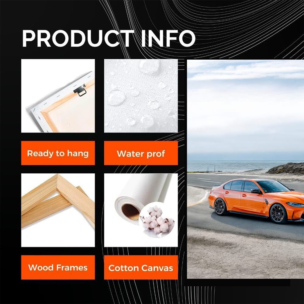 Vibrant Orange BMW M3 G80 - Sporty Elegance in Motion