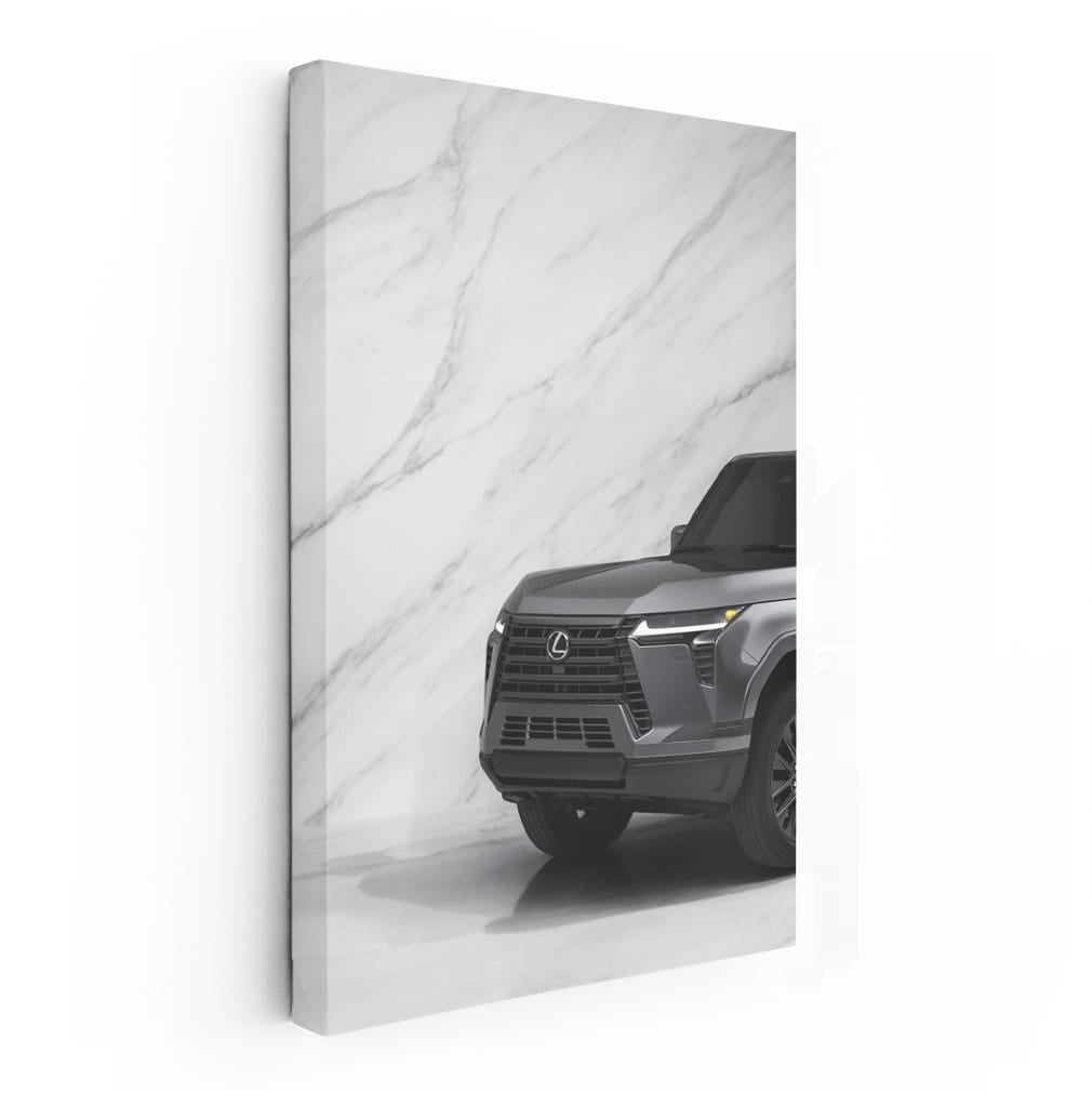 White Marble Lexus GX SUV - Elegance in Motion