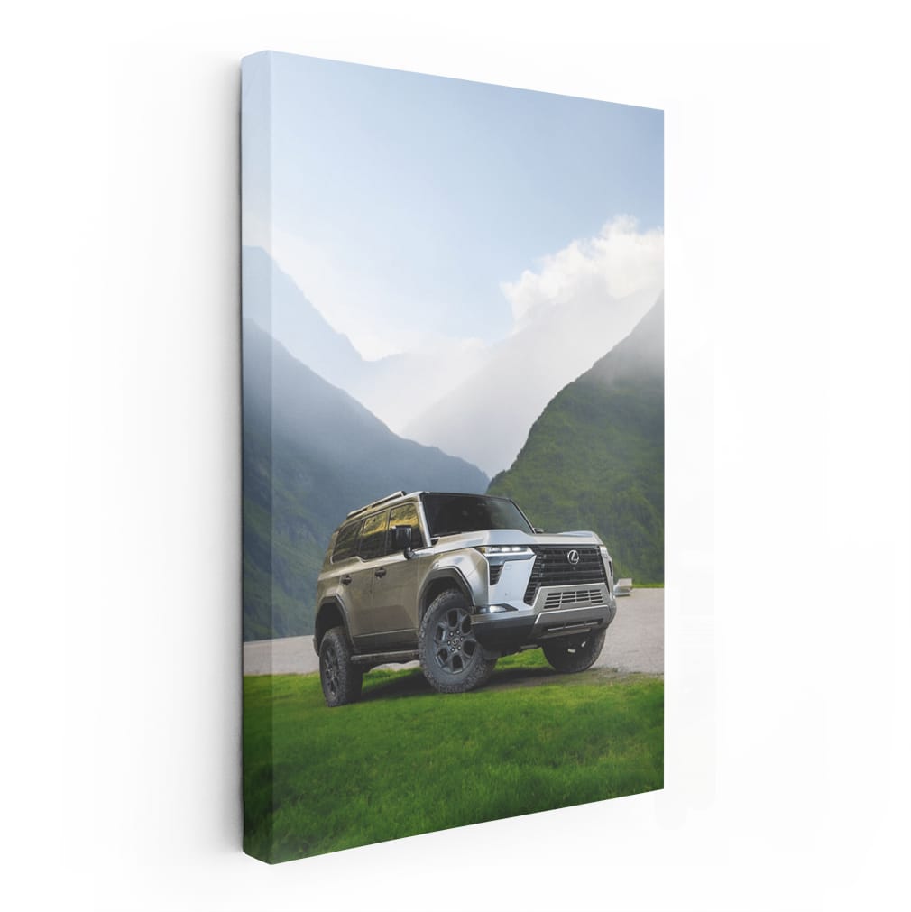 Lexus GX with Mountain Backdrop - Rugged Luxury Adventure