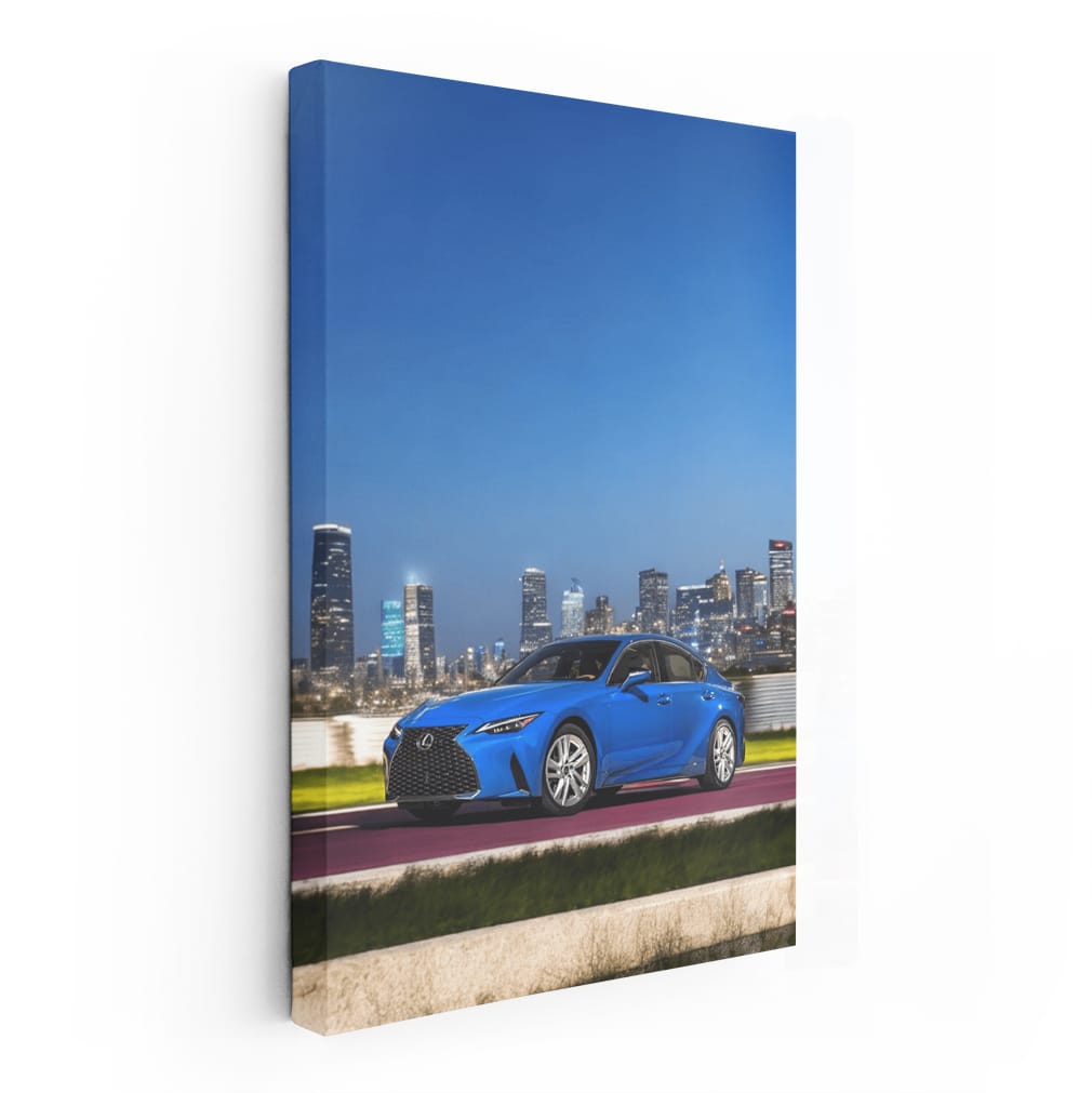 Urban Elegance: Lexus IS in Cityscape - Sleek and Sophisticated