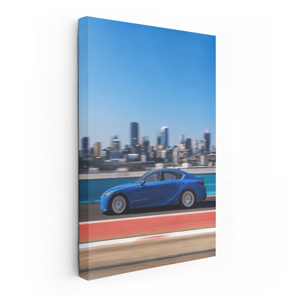 Urban Elegance: Lexus IS Shines Against Cityscape - Sleek Sophistication