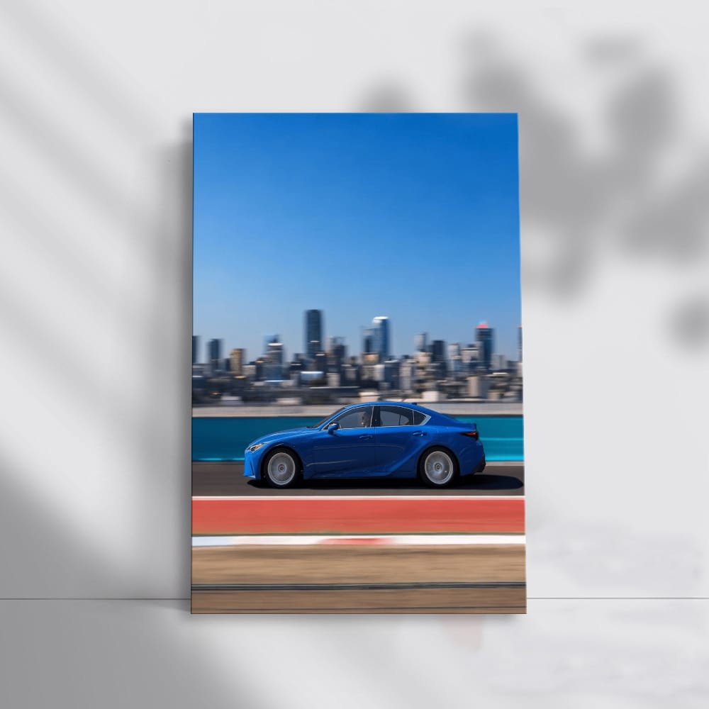 Urban Elegance: Lexus IS Shines Against Cityscape - Sleek Sophistication