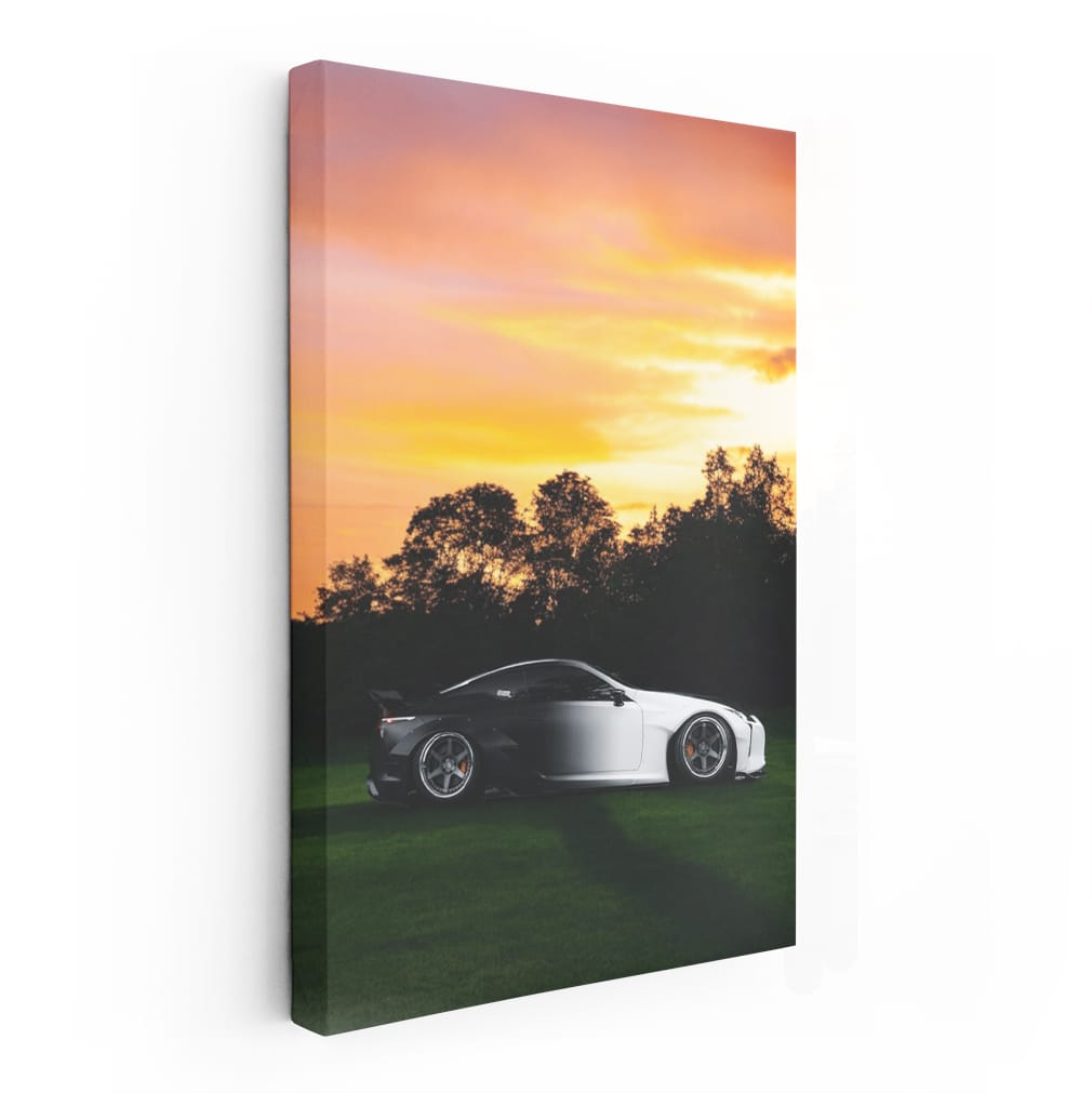 Sunset Over Lexus LC500 - Elegance and Performance