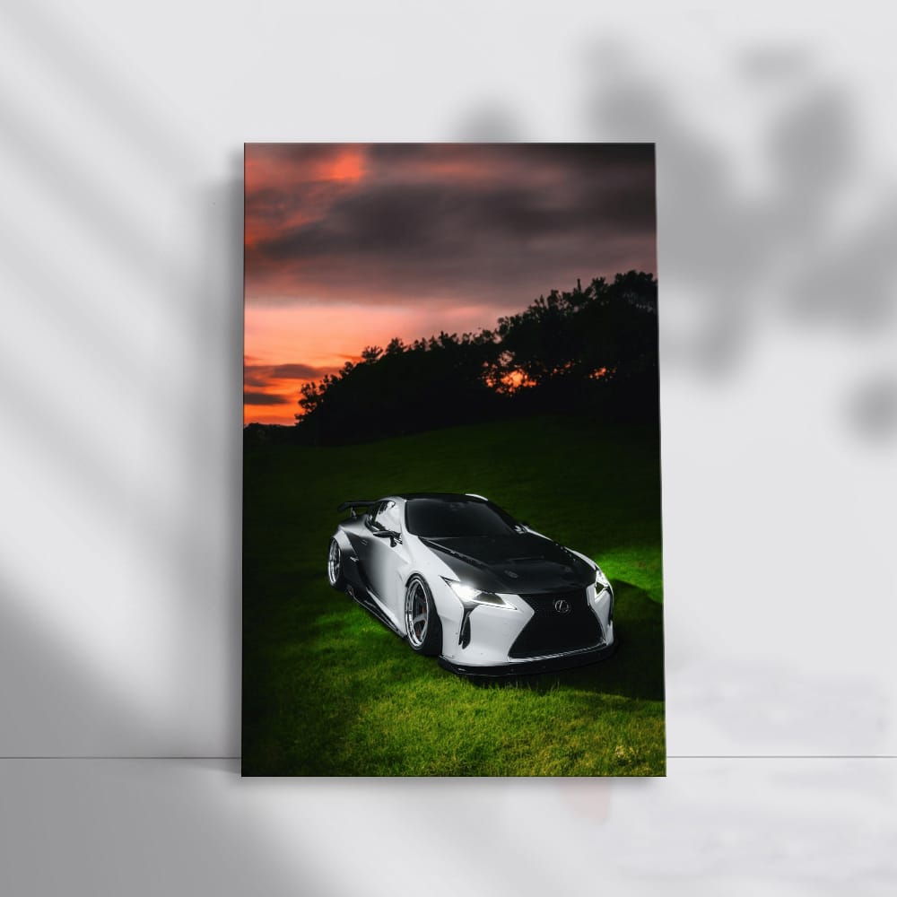 Sunset Beauty: Lexus LC500 - Elegance Meets Power
