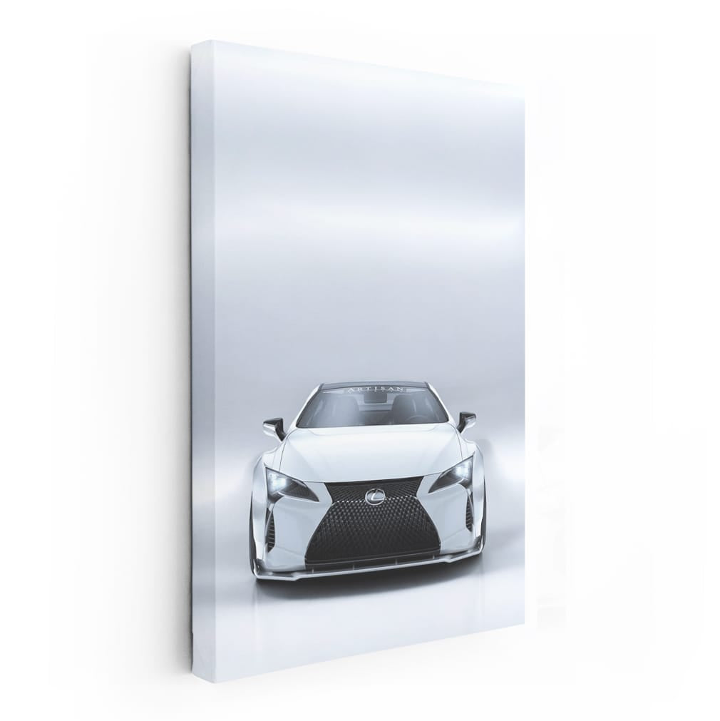 White Lexus LC500 in Parking - Elegance Meets Power