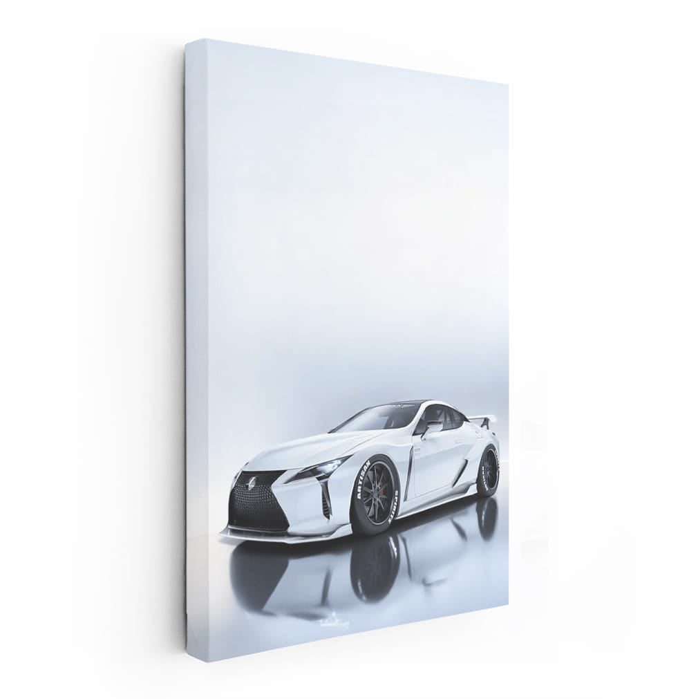 White Lexus LC500 Parked - Sleek Luxury Redefined