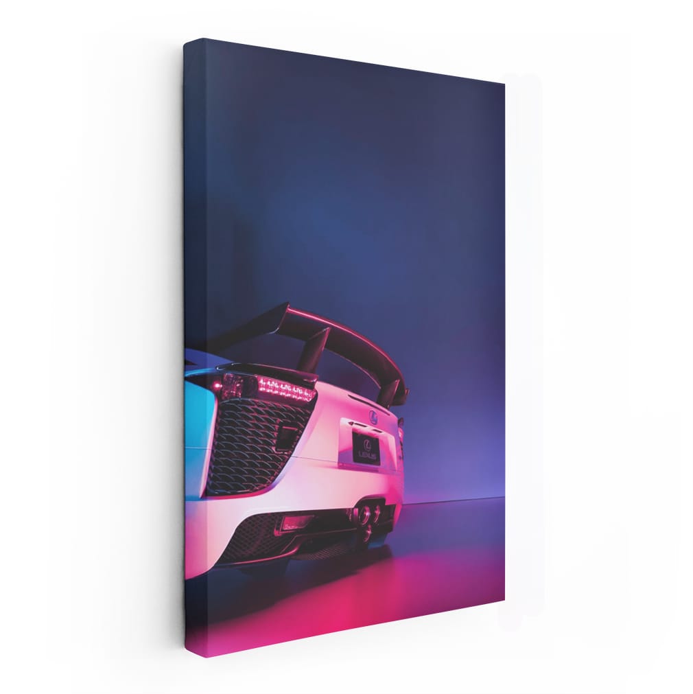 Neon Lexus LFA - Captivating Speed and Power
