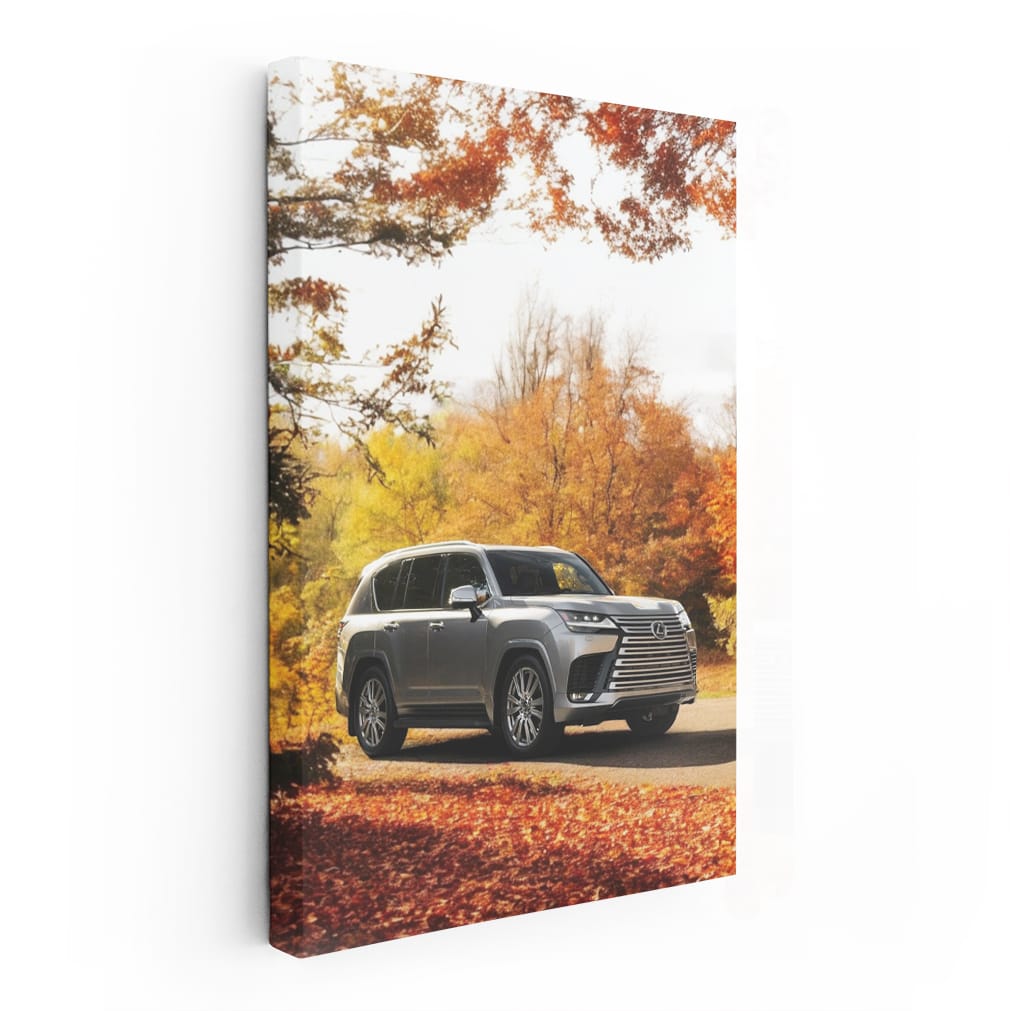 Lexus LS 500h in Autumn Woods - Elegance Meets Performance