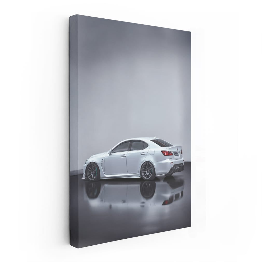 Lexus IS-F in White - Parked Elegance and Power