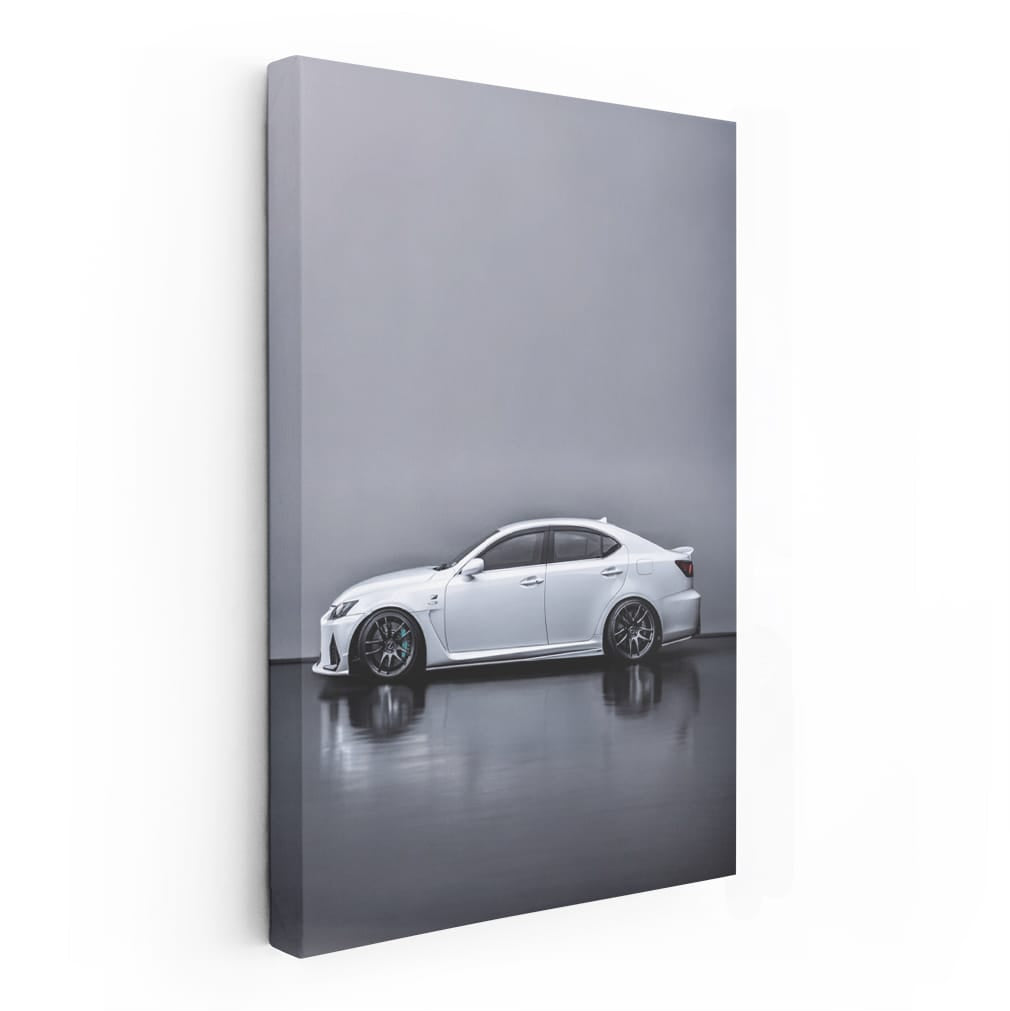 Lexus IS-F White Parking - Elegance Meets Performance