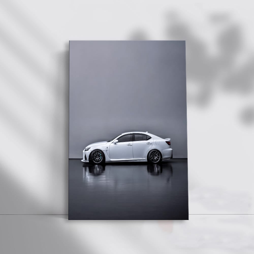 Lexus IS-F White Parking - Elegance Meets Performance