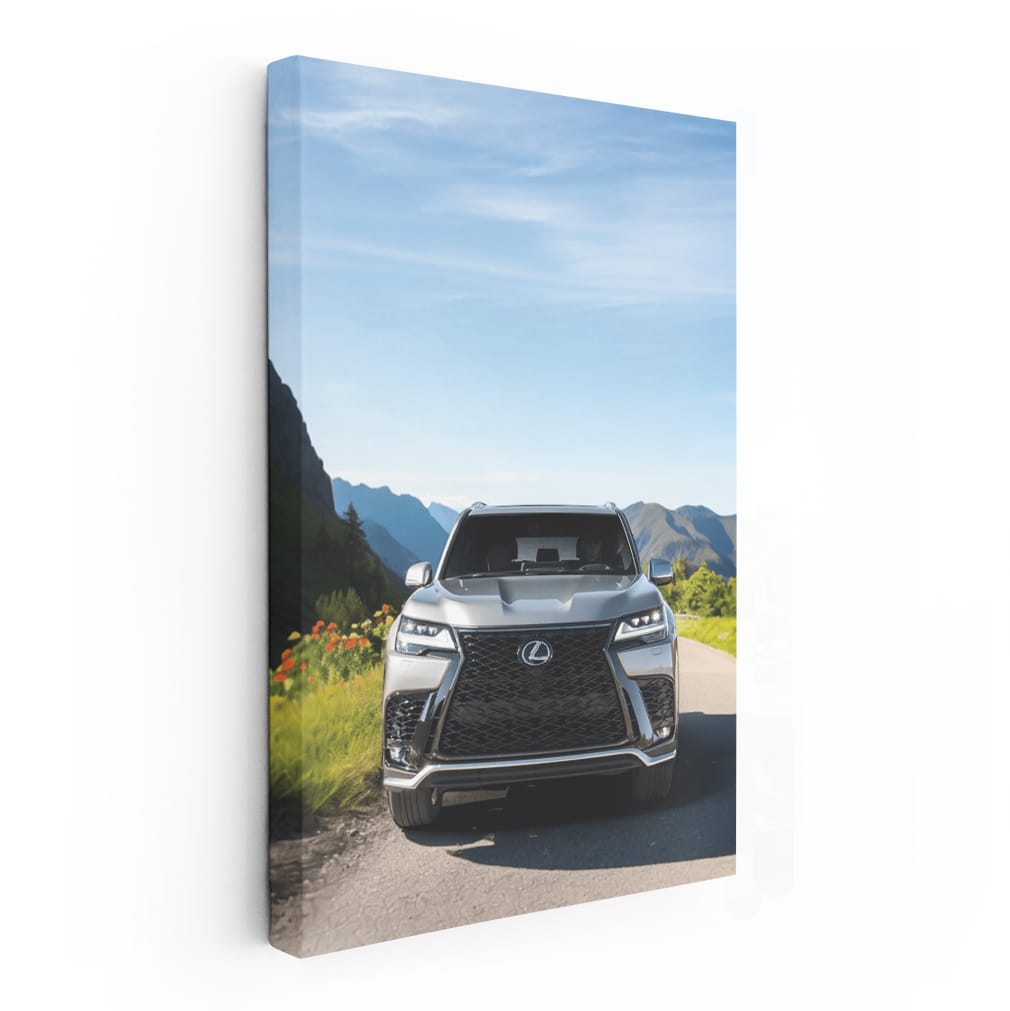 Sleek Grey Lexus Cruising Road - Luxury in Motion