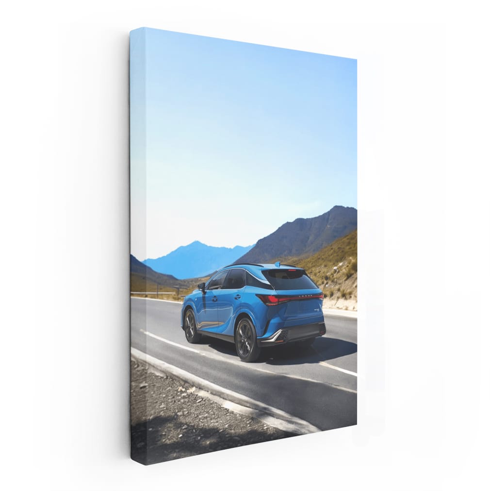 Lexus on Mountain Road - Elegant Performance Journey