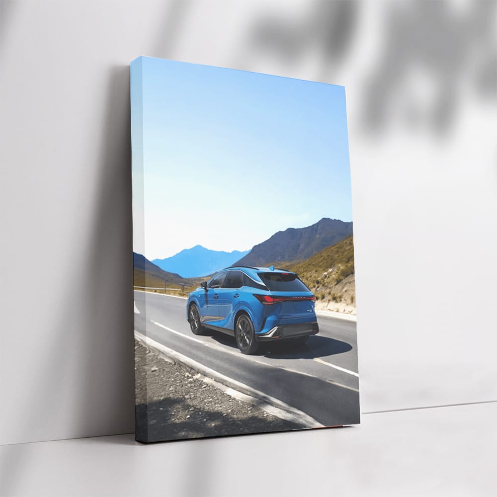 Lexus on Mountain Road - Elegant Performance Journey