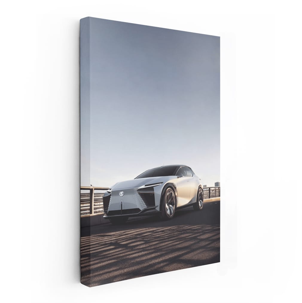 Lexus Cruising Down Highway - Elegance in Motion