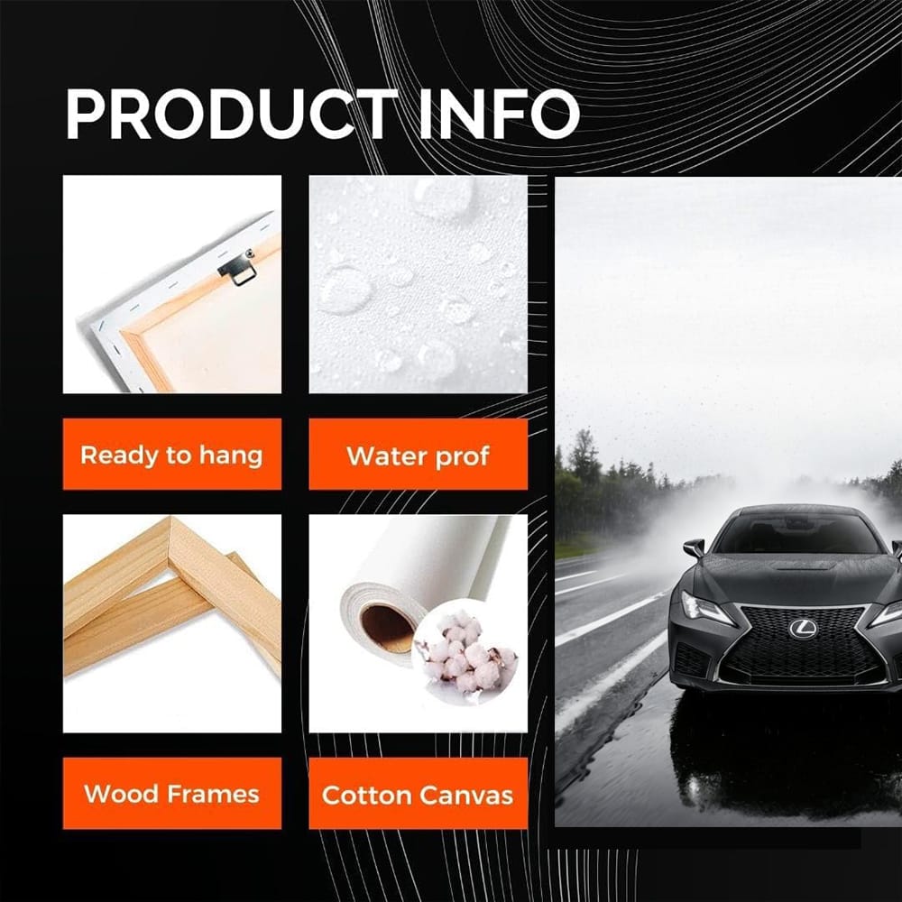 Lexus Rain - Luxurious Elegance on Rainy Day