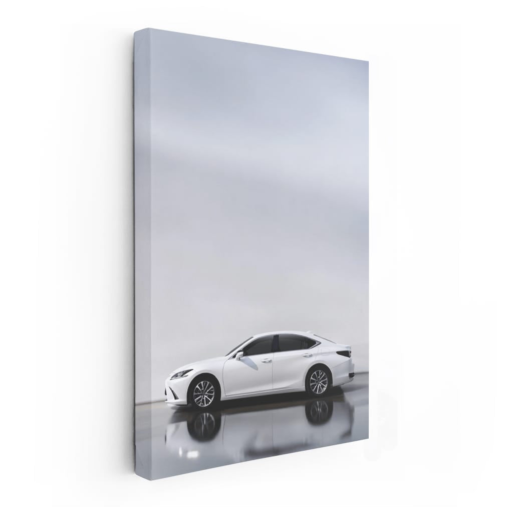 White Lexus Parking - Luxury in Motion, Sleek and Stylish