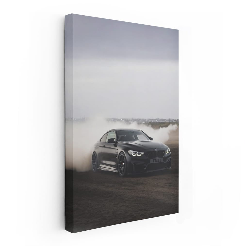 Matte Black BMW M4 F82 Burnout - Power Unleashed