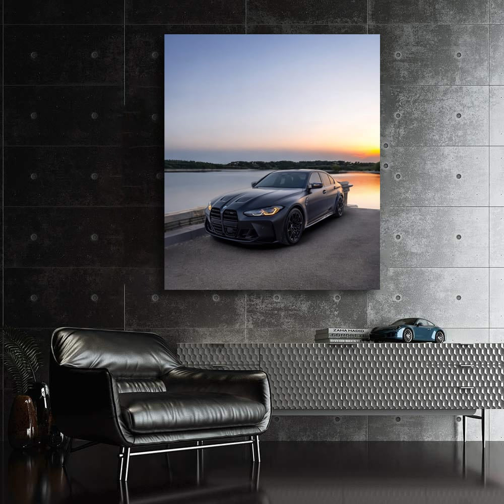 Matte Black BMW M3 G80 by Lake - Bold Elegance in Motion
