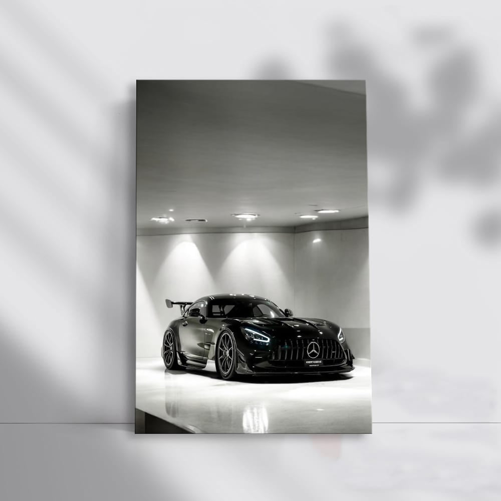 Stealthy Mercedes AMG GT Black-Series in Parking Lot - Power Unleashed