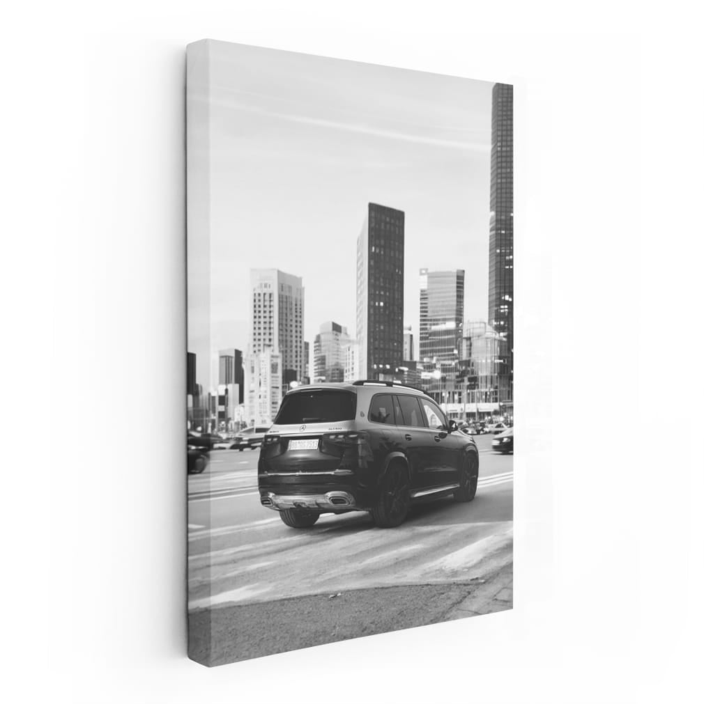 Mercedes GLS 600 Rear View in Monochrome - Elegance Defined